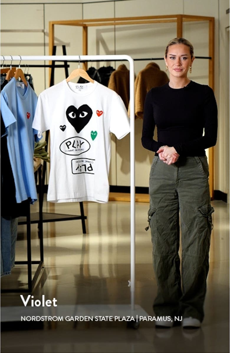 Multi Heart Cotton Graphic Tee, sales video thumbnail