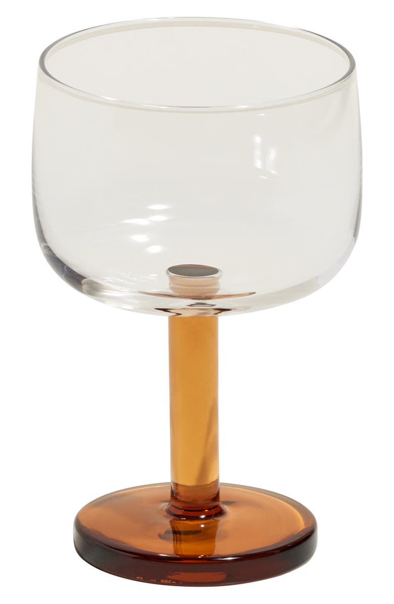 Our Place Set of 4 Party Coupe Glasses, Alternate, color, Clear/ Sunset