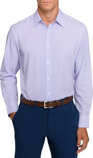 W.R.K Slim Fit Stripe Dot Performance Dress Shirt