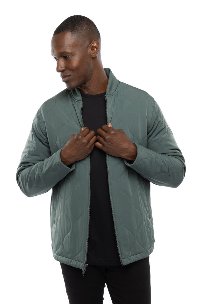 Come What May Quilted Jacket, Alternate, color, BALSAM GREEN