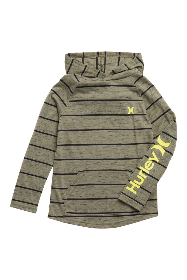Kids' Stripe Cloud Slub Pullover Hoodie, Main, color, EBBARMY