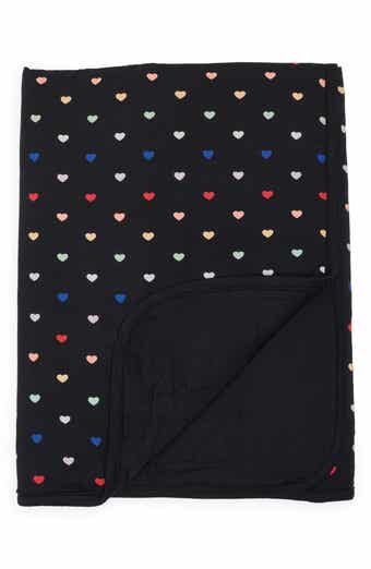 Kyte BABY Midnight Rainbow Heart Baby Blanket