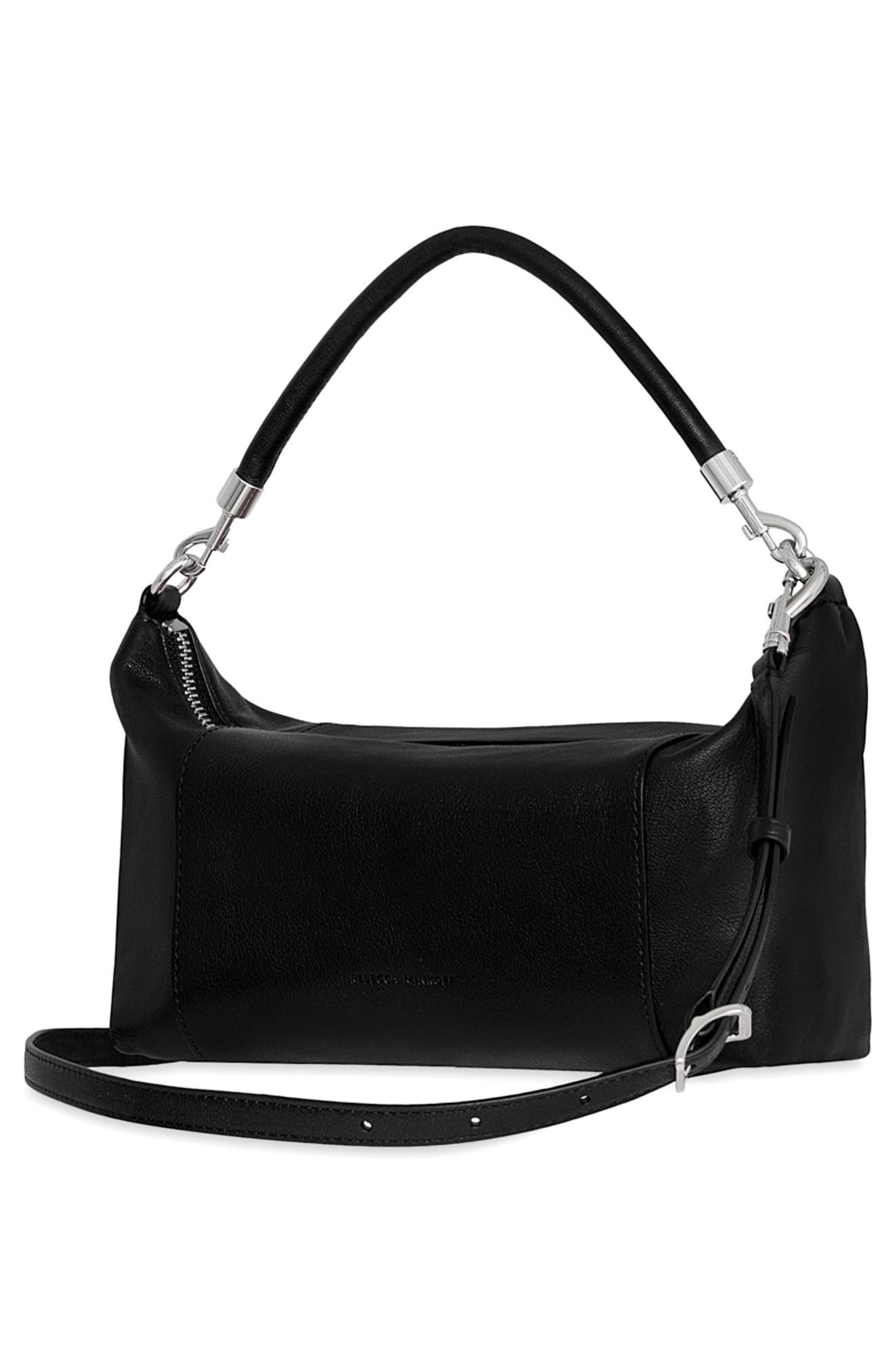 Rebecca Minkoff Mab Nano Shoulder Bag, Alternate, color, Black
