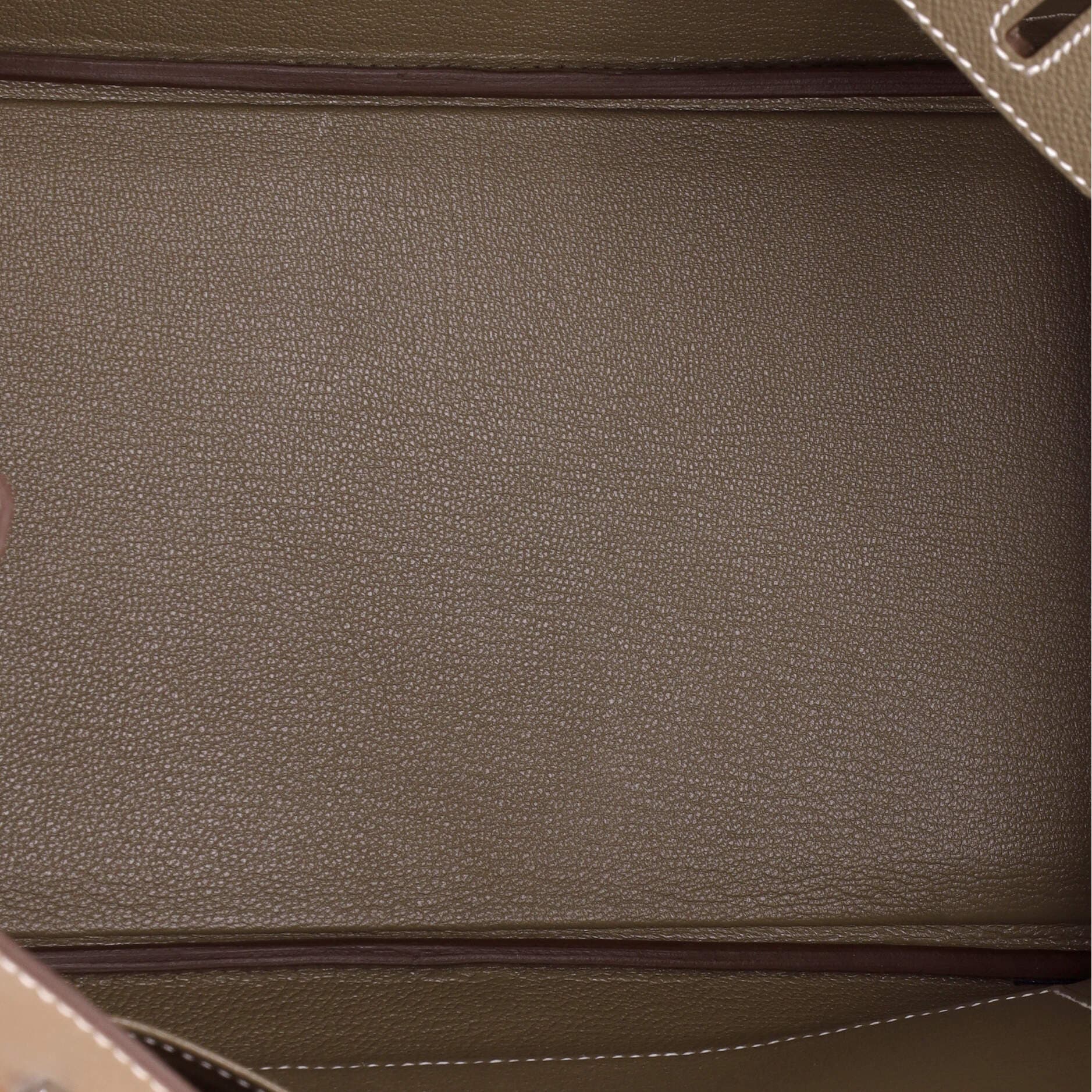 Pre-Owned Hermes Birkin Handbag Grey Epsom with Palladium Hardware 30, Alternate, color, 