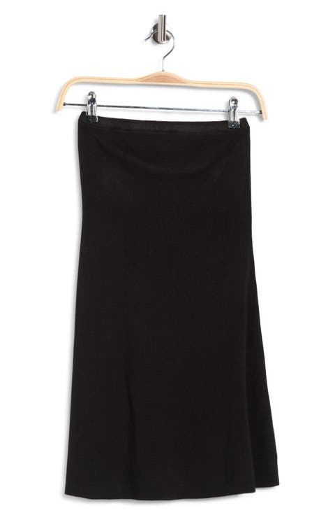 Strapless Sweater Knit Dress