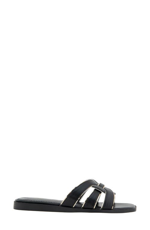 Bcbgeneration Meltem Slide Sandal In Black/platino