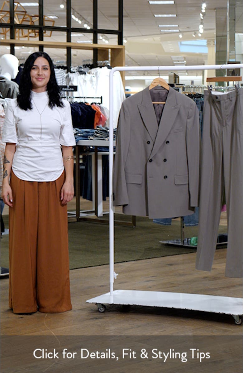 Slim Fit Double Breasted Suit Jacket, sales video thumbnail