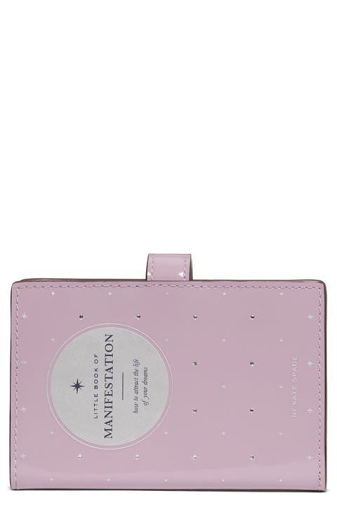 page turner leather crossbody wallet