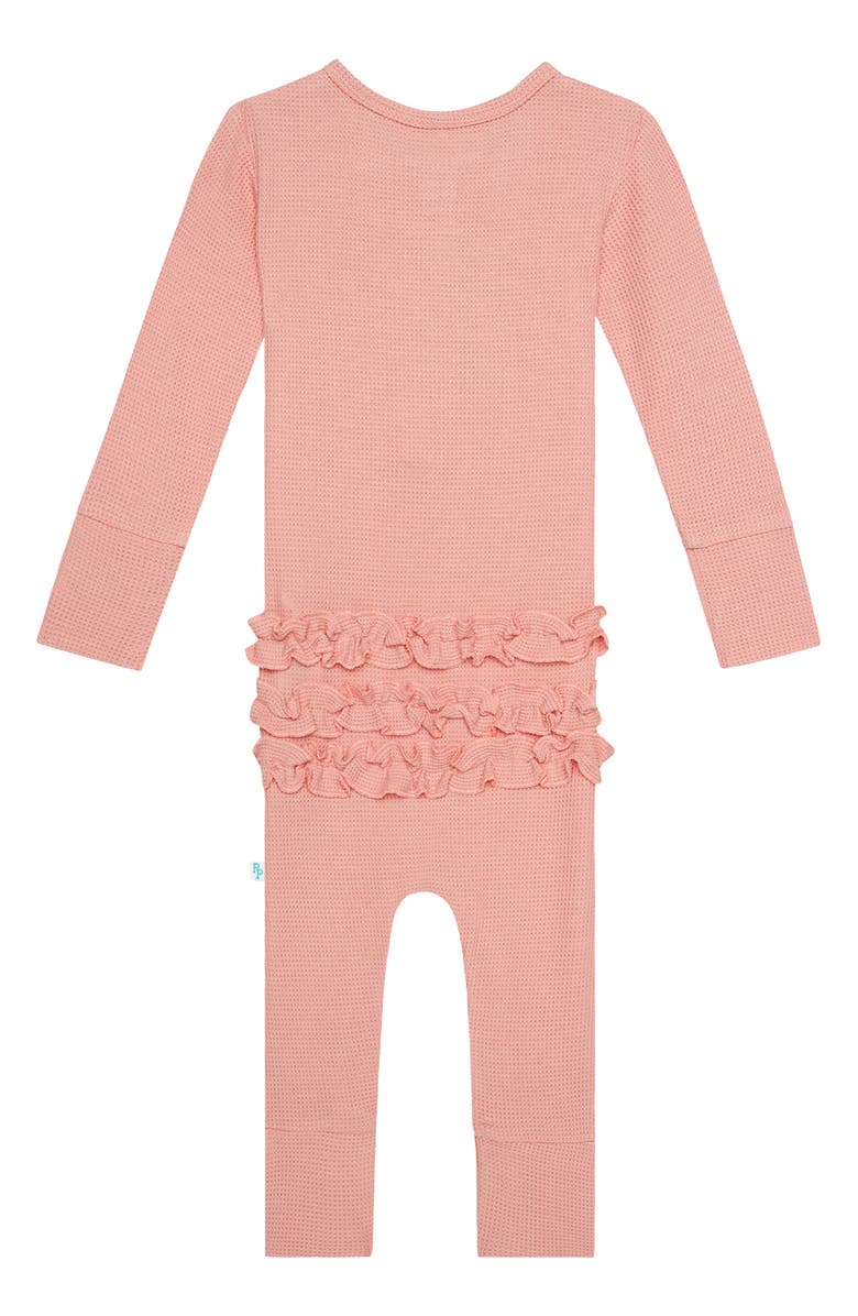 Posh Peanut Fall Rose Waffle Knit Romper, Alternate, color,