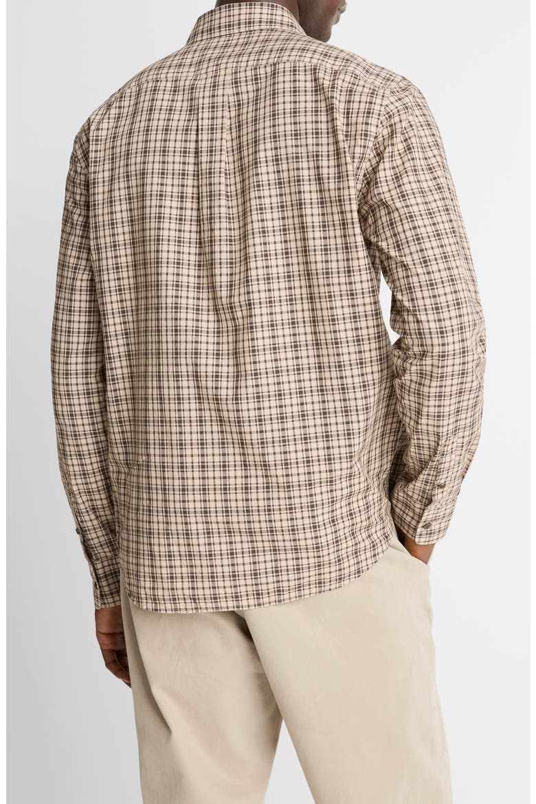 Great Falls Plaid Cotton Button-Up Shirt, Alternate, color, RIVER SAND/ MISSION