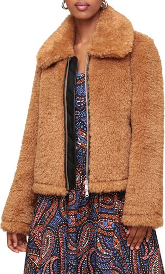 セール☆送料込み☆Avec Les Filles Faux Fur Zip-Up Jacket Avec Les Filles Faux Fur Zip-Up Jacket | Nordstrom