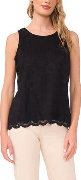 Vince Camuto Lace Sleeveless Top