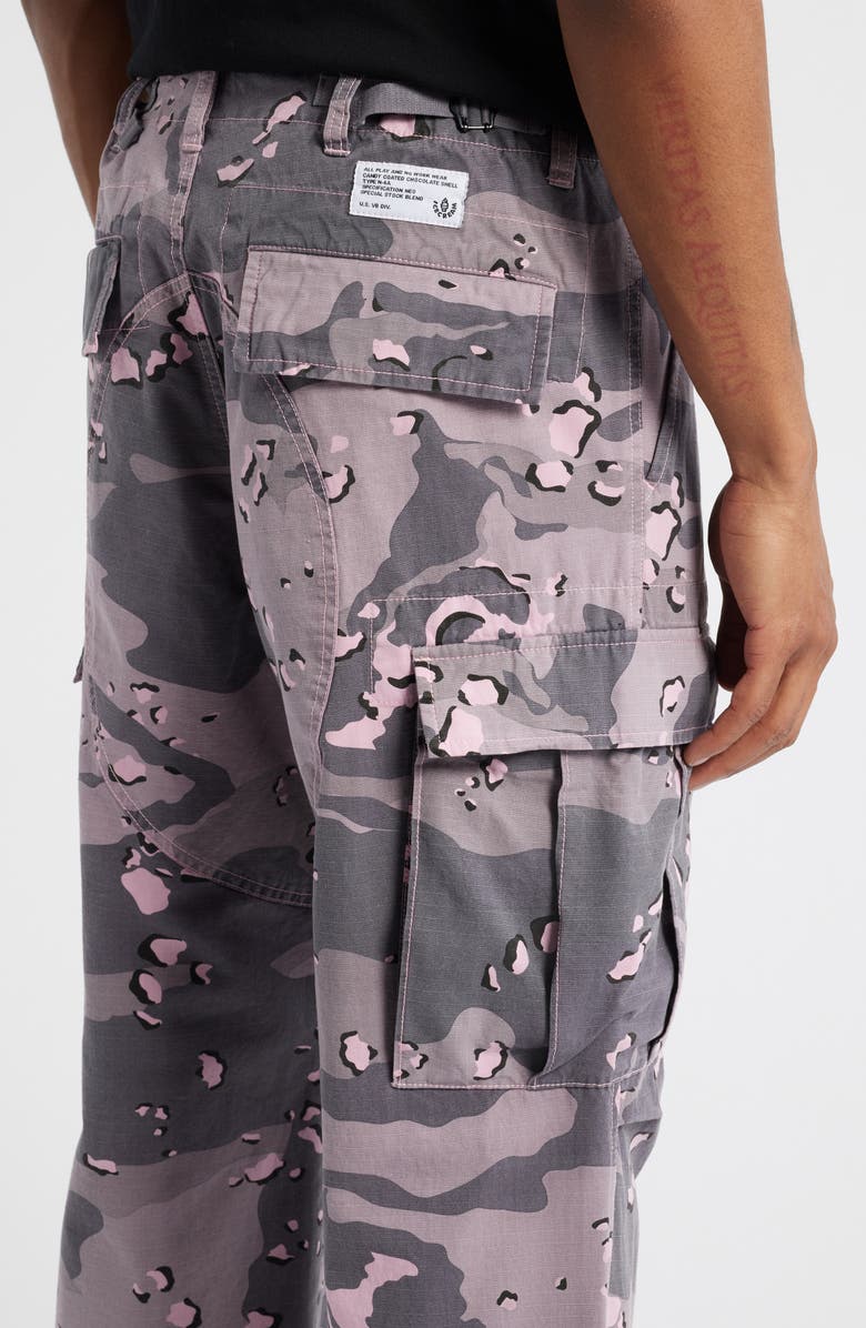 ICECREAM Dipped Camouflage Ripstop Cargo Pants, Alternate, color, Pink Nectar