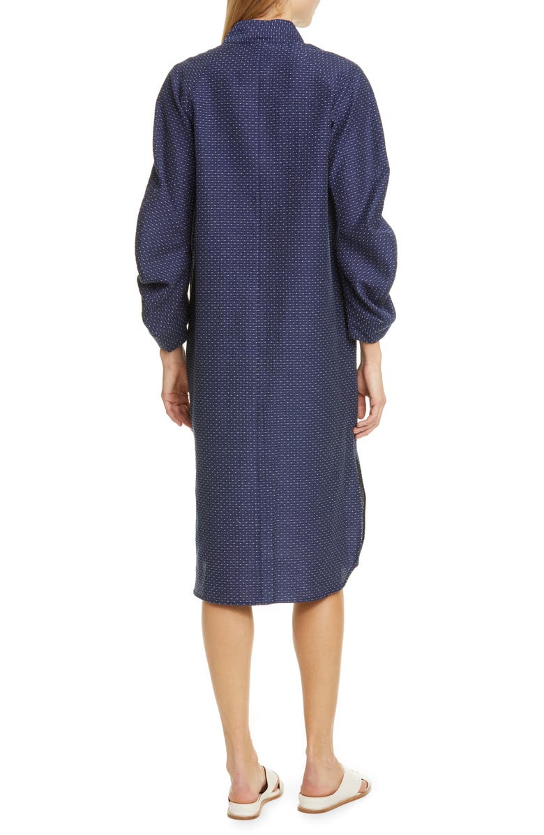 Zero + Maria Cornejo Camisa Cotton Blend Midi Shirtdress, Alternate, color, 