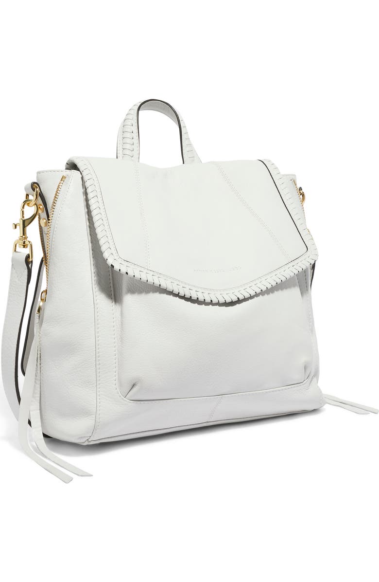 AIMEE All for Love Convertible Leather Backpack, Alternate, color, Cloud W/ Shiny Gold
