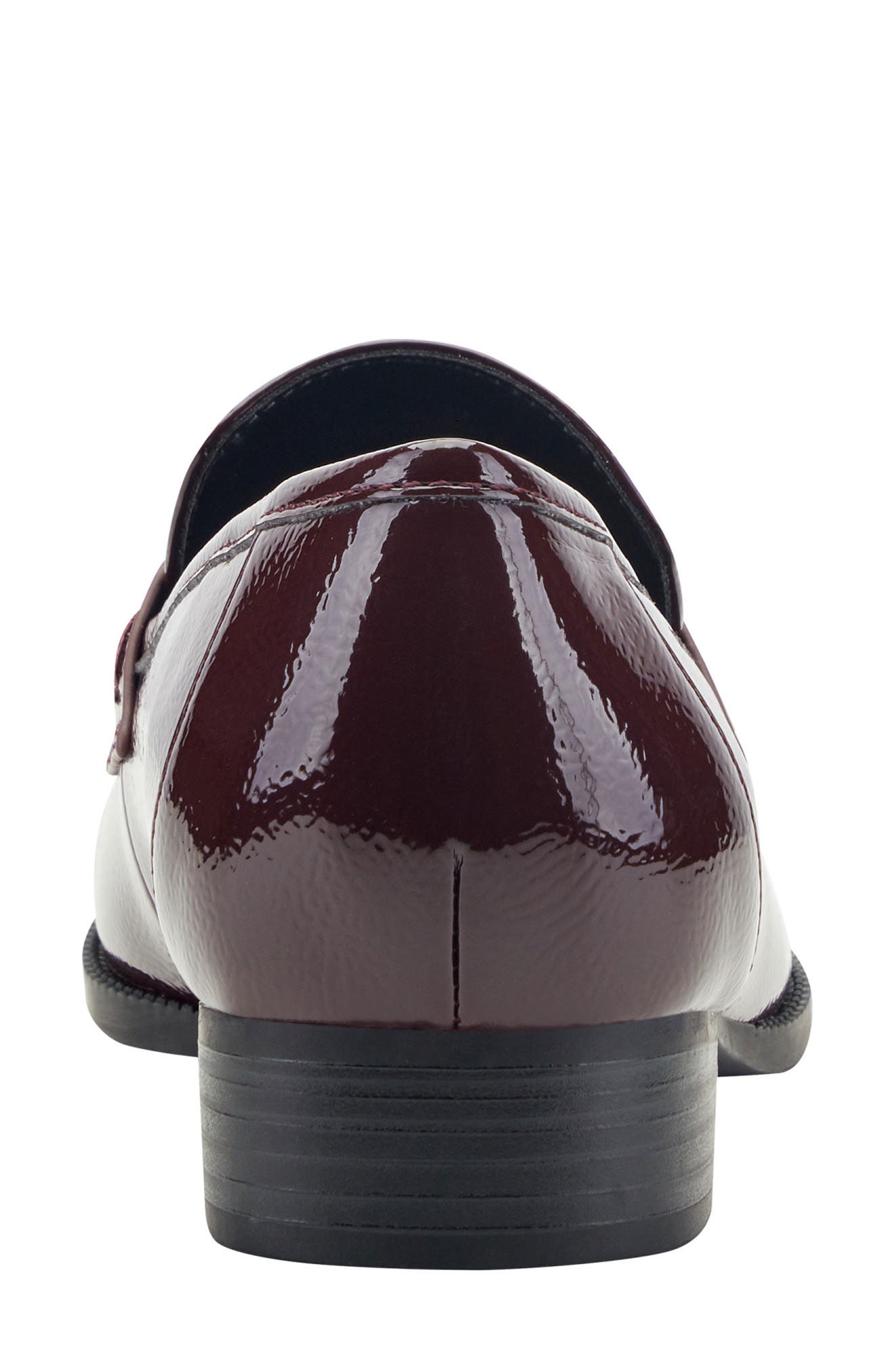 Irka Faux Patent Loafer, Alternate, color, GARNET