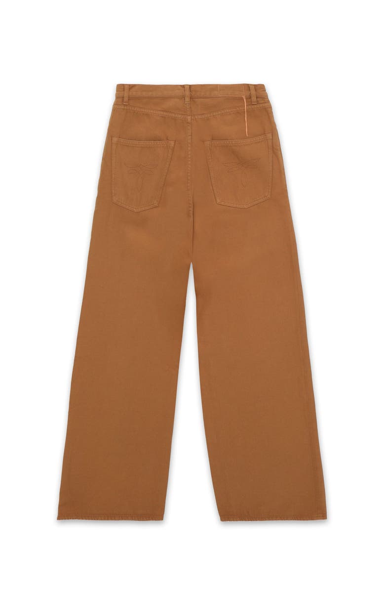 Fortela Jaron Wide Leg Wool Trousers, Alternate, color, Dark Brown