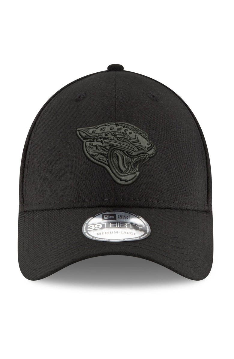 New Era Men's New Era Black Jacksonville Jaguars Logo 39THIRTY Flex Hat, Alternate, color, Black