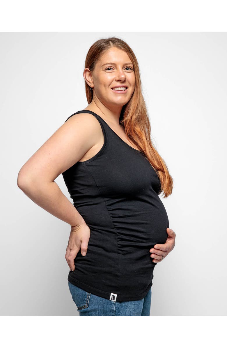 The Bshirt Maternity Vest, Alternate, color, Black