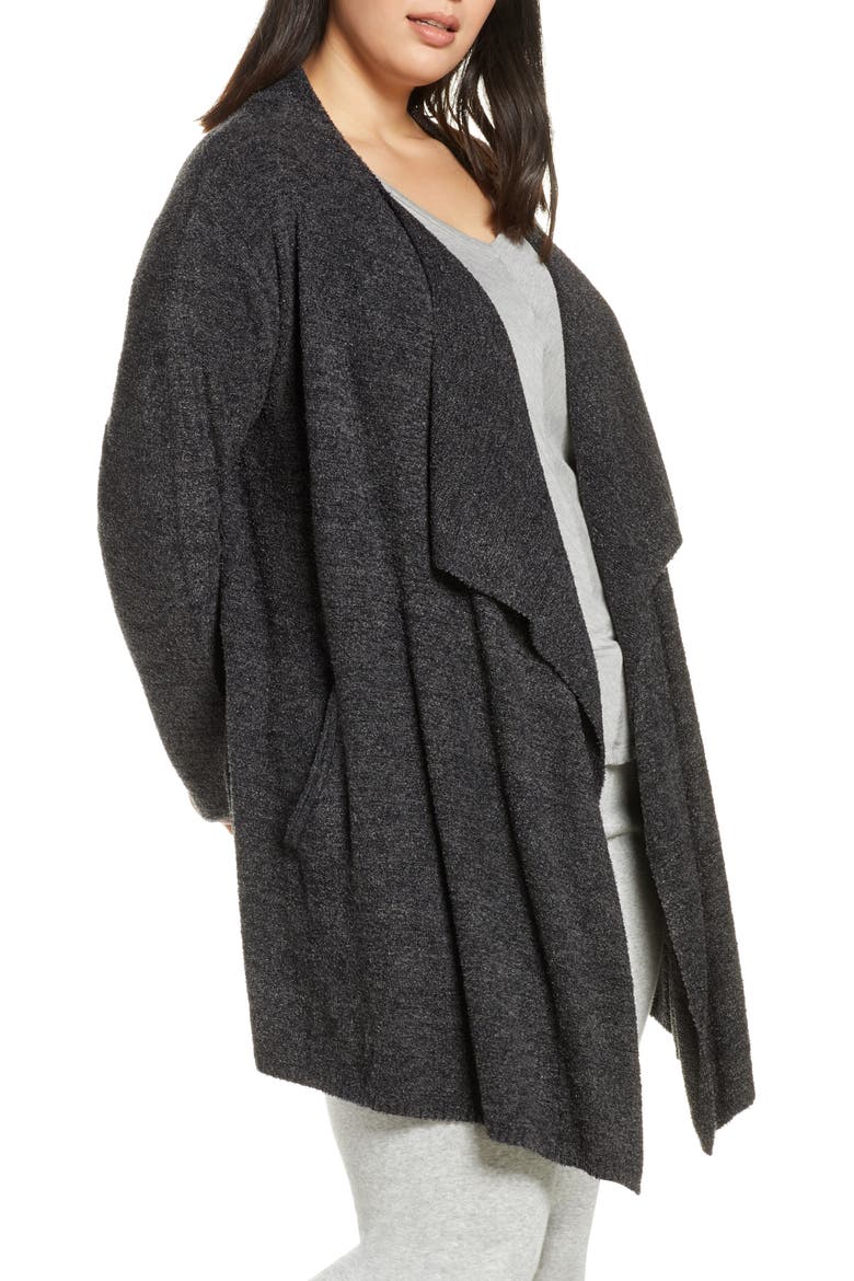 CozyChic™ Lite Island Cardigan, Alternate, color, HE CARBON/ BLACK