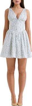 HOUSE OF CB Fabrizia Floral Corset Minidress