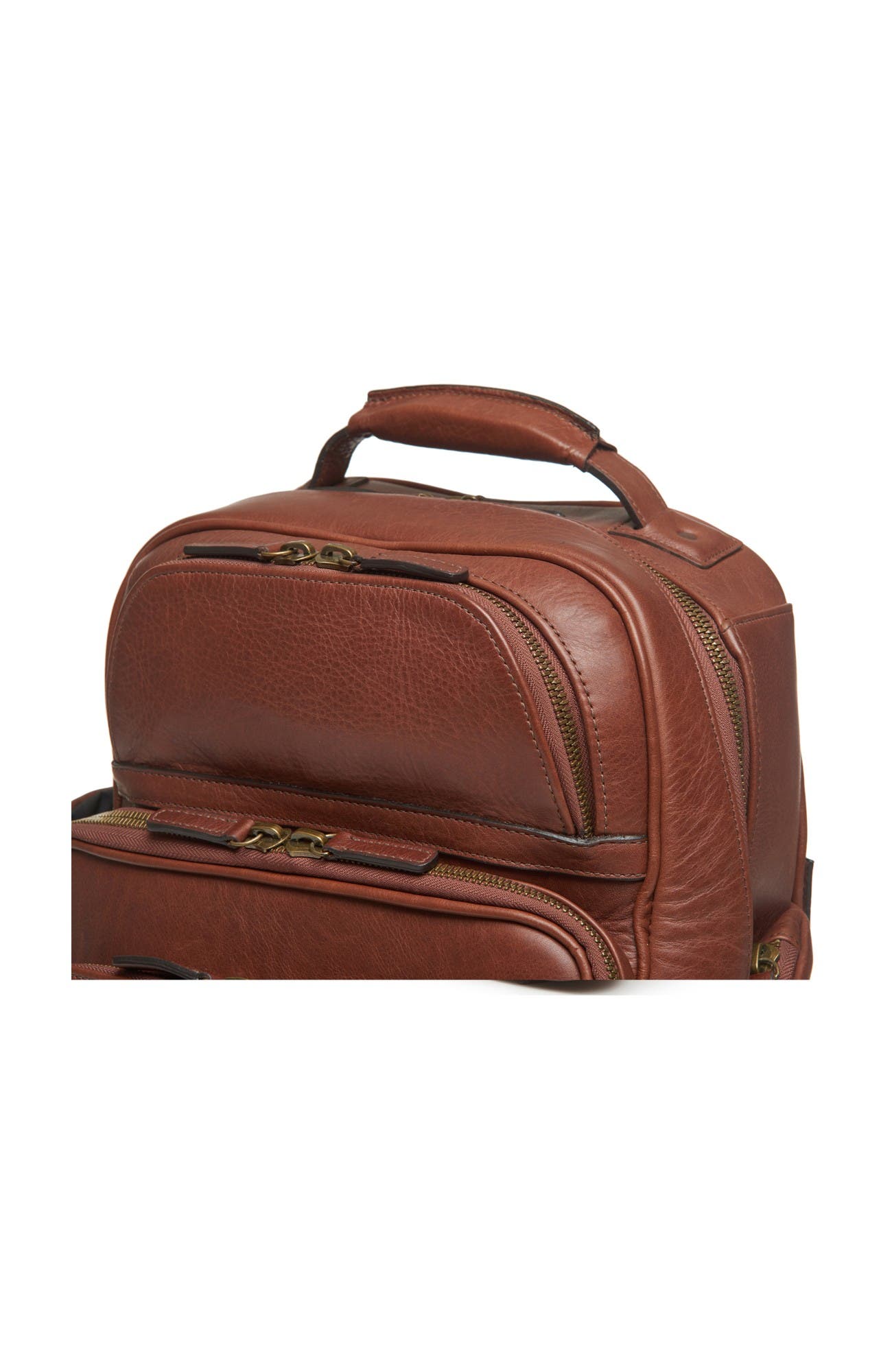 Mason Workday Leather Backpack, Alternate, color, Chocolate