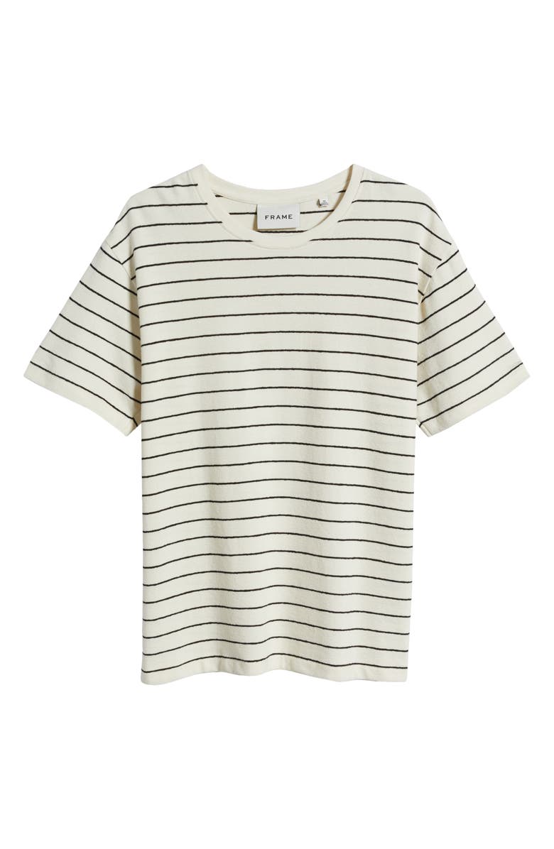 FRAME Stripe Relaxed T-Shirt, Alternate, color, Natural/ Black