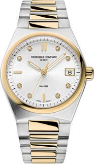 FREDERIQUE CONSTANT Highlife Diamond Two-Tone Bracelet Watch, 31mm