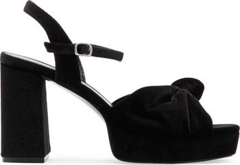 Pamela Velvet Platform Sandal