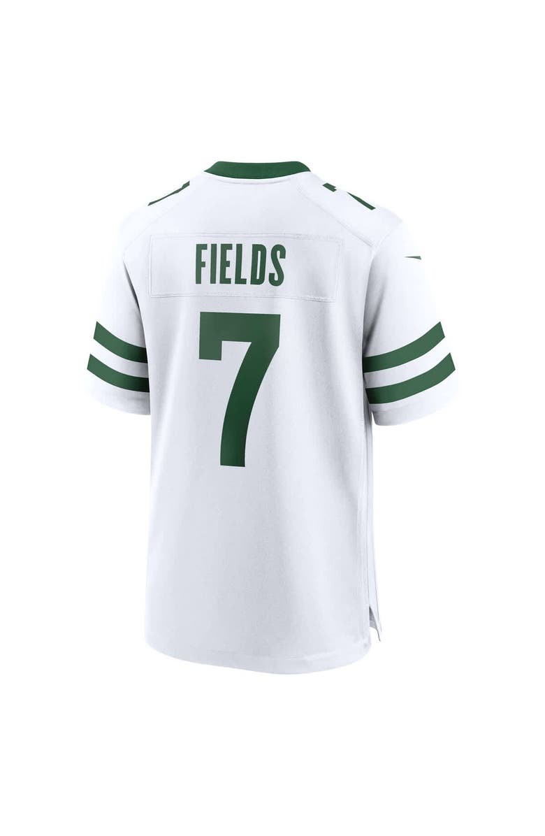 Nike Men's Nike Justin Fields Legacy White New York Jets Game Jersey, Alternate, color, White