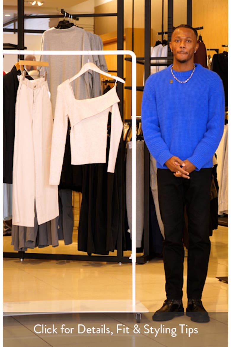 Aleena One-Shoulder Rib Sweater video