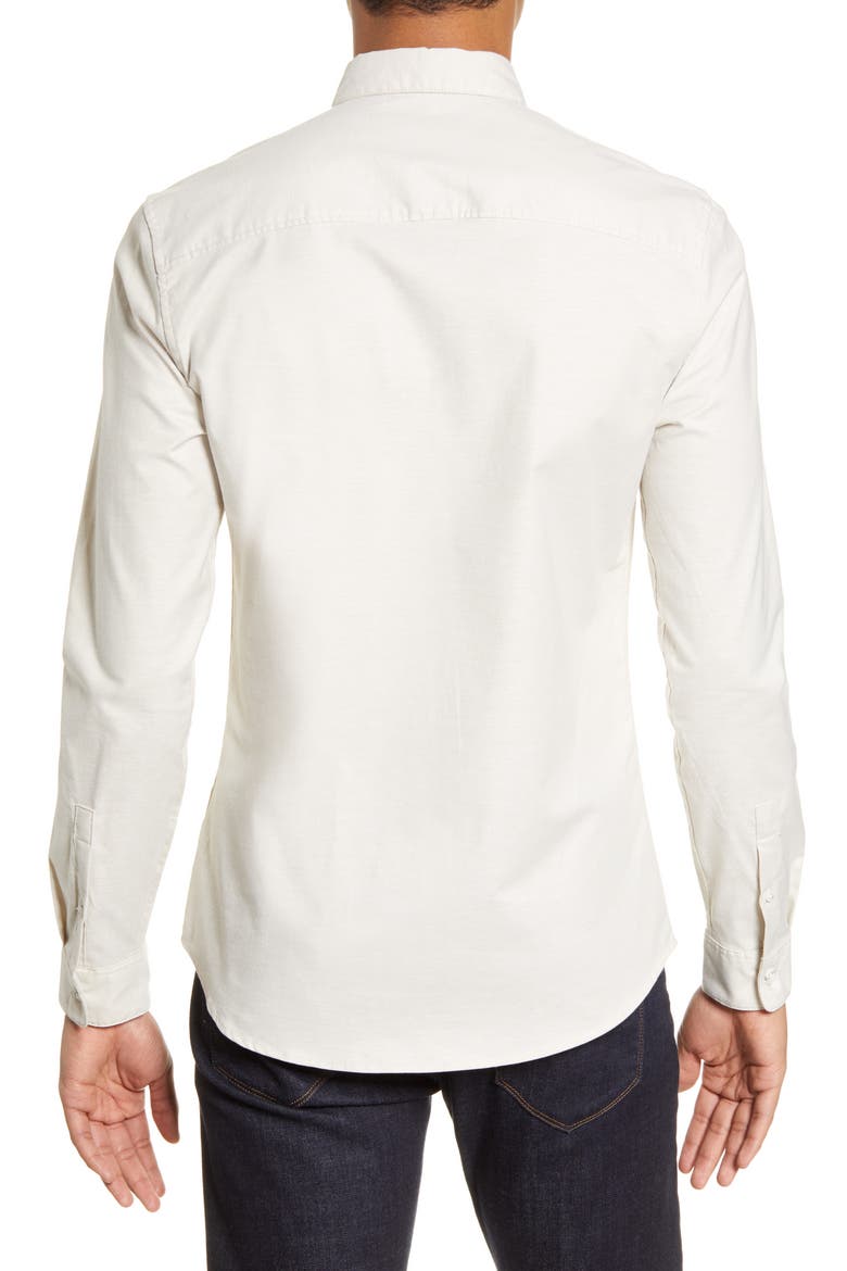 Slim Fit Stretch Button-Down Oxford Shirt, Alternate, color, STONE
