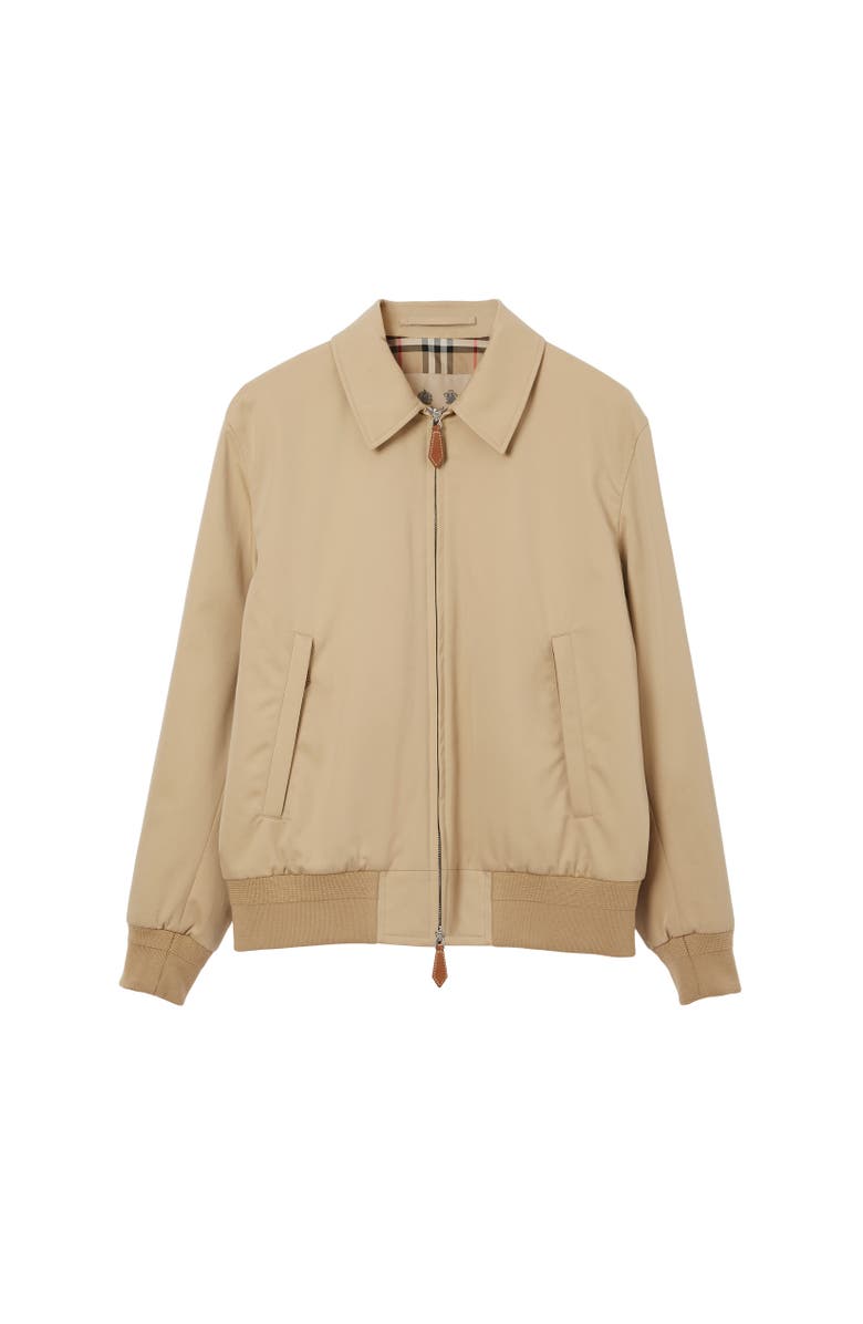 Burberry Soho Heritage Harrington Jacket, Alternate, color, Honey