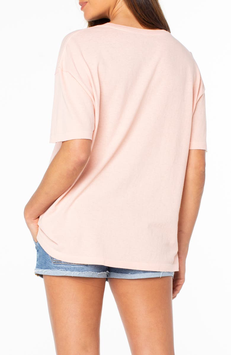 Roxy Paraiso Oversize Cotton Graphic T-Shirt, Alternate, color, Pink Champagne
