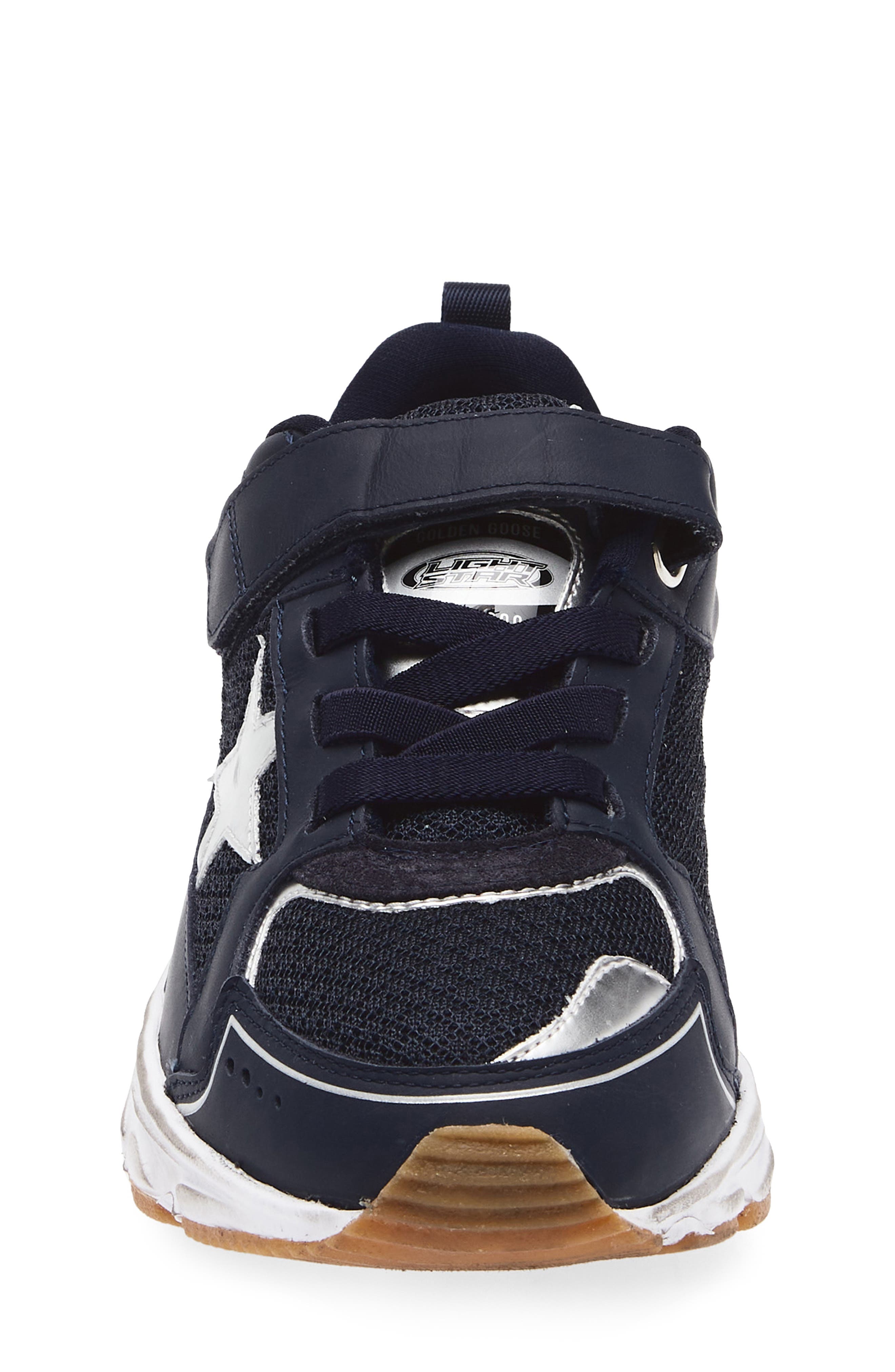 Golden Goose Kids' Lightstar Sneaker, Alternate, color, Navy/ Silver/ Gray/ Yellow