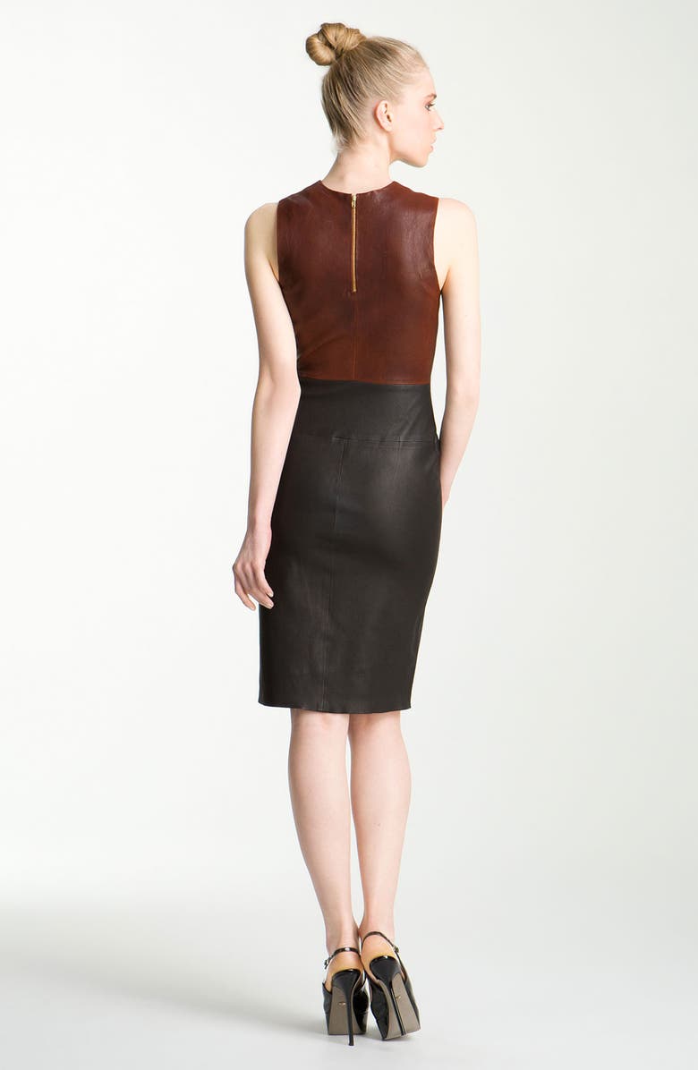 A.L.C. 'Mika' Stretch Leather Dress, Alternate, color,