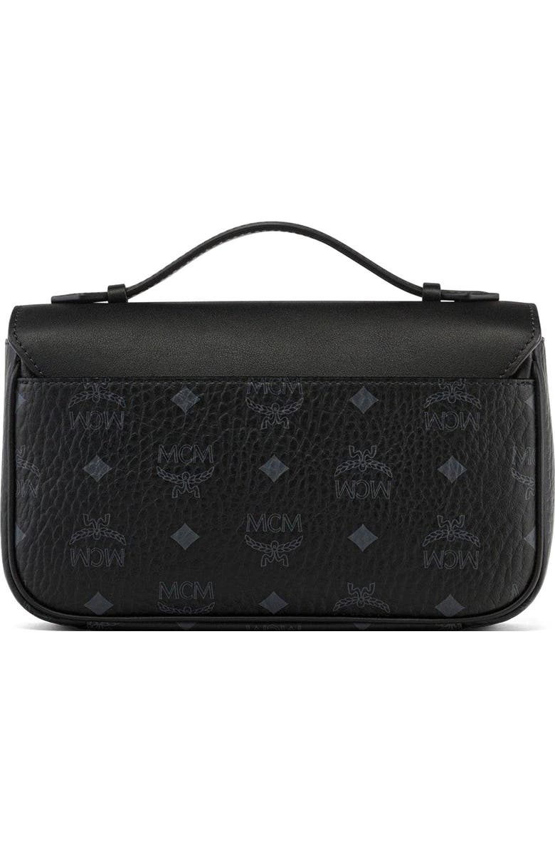 MCM Tracy Crossbody in Visetos, Alternate, color, Black