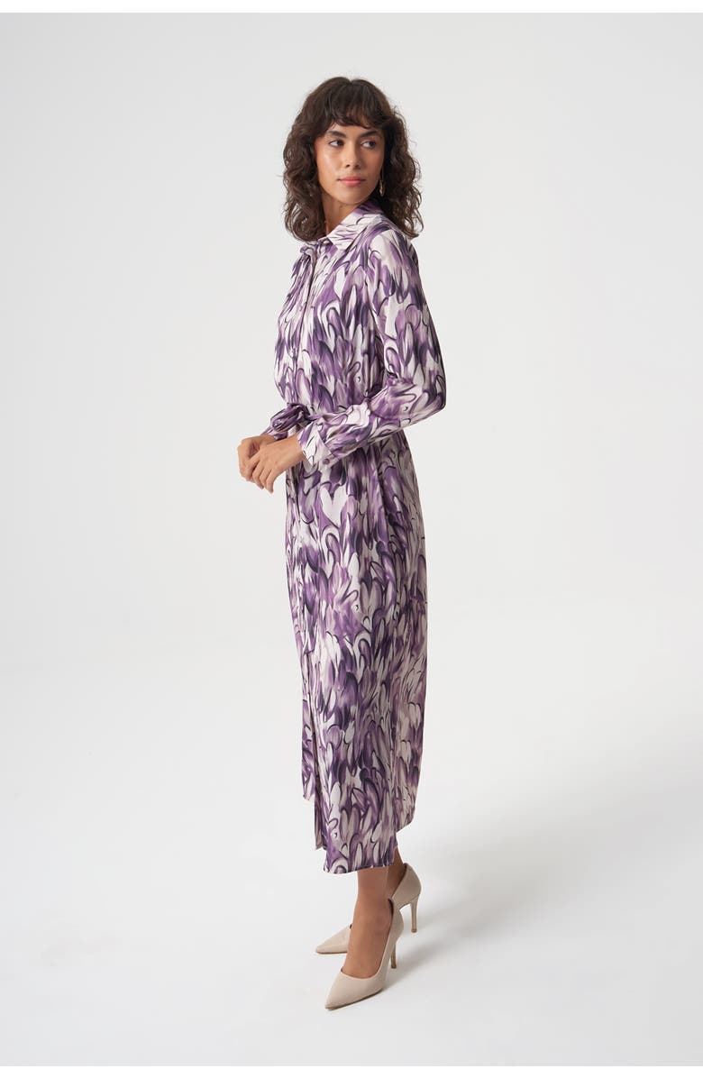 Mizalle Ellips Patterned Shirt Dress, Alternate, color, Patterned