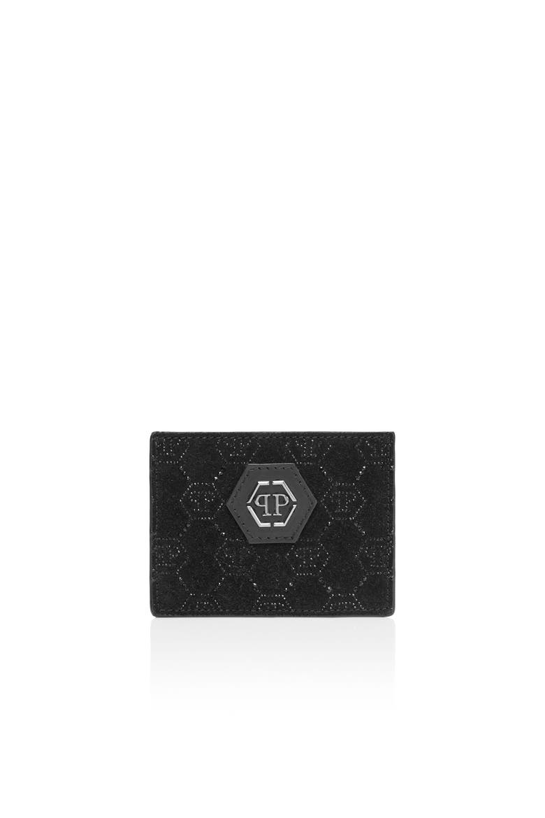 Credit Cards Holder Monogram Men, Main, color, black/black