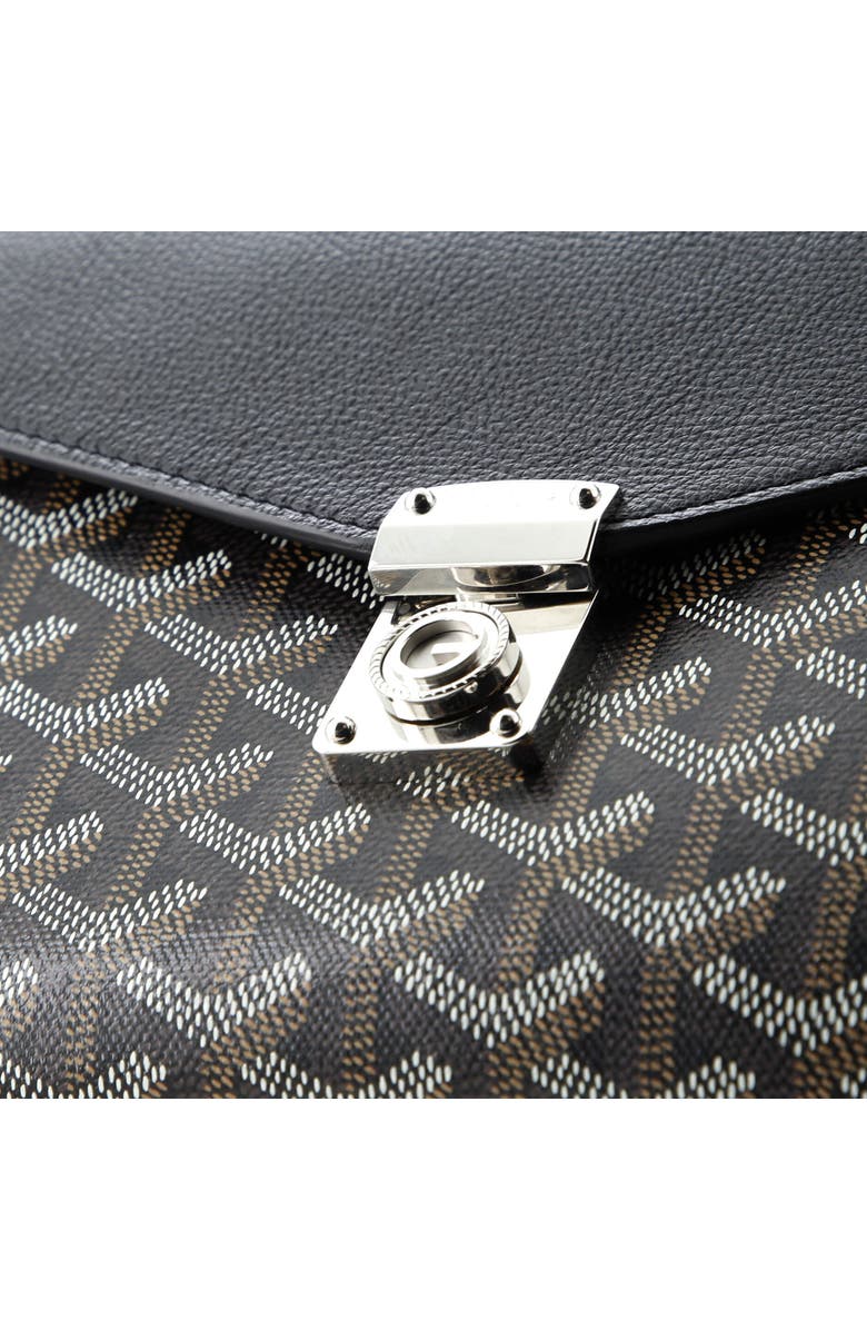 Pre-Owned Goyard Chypre Wallet on Strap Coated Canvas with Leather, Alternate, color,