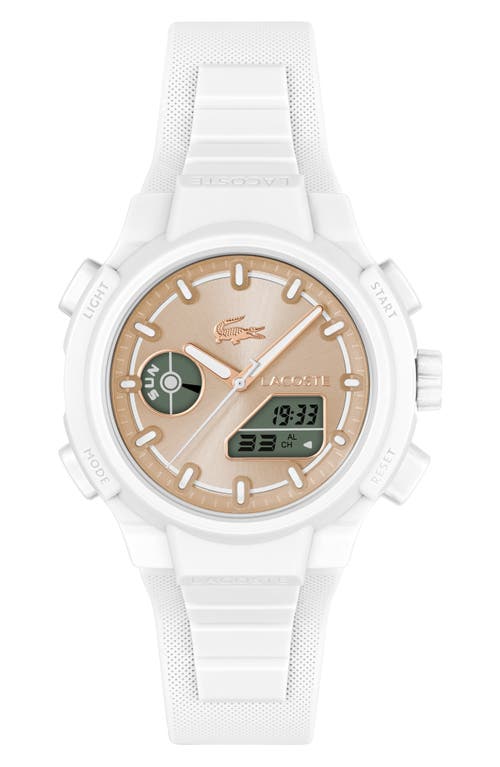 Lacoste Lc33 Silicone Strap Watch, 40mm