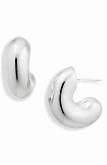 NORDSTROM RACK Demi Fine Puffy Huggie Hoop Earrings
