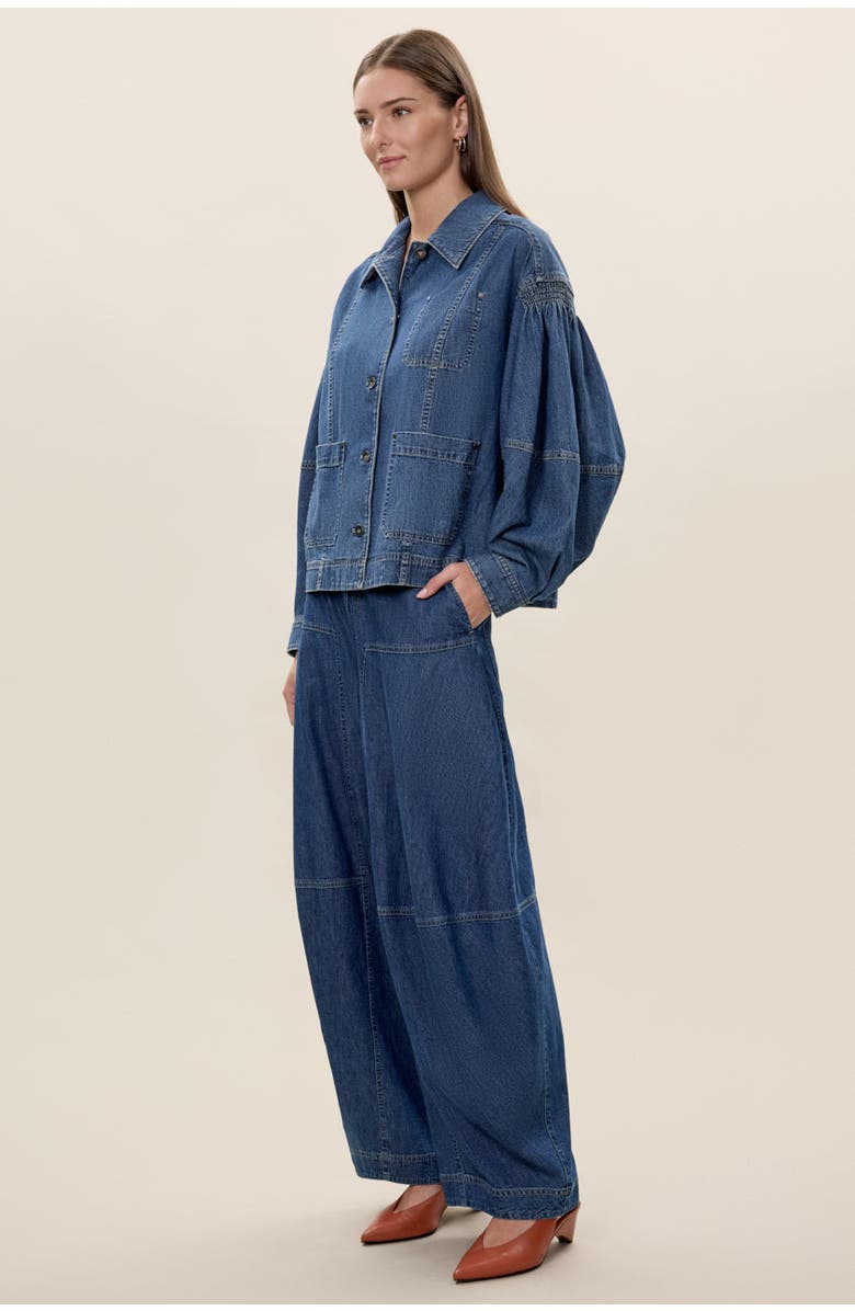 Rebecca Taylor Edith Shirt Jacket, Alternate, color, Edith Indigo