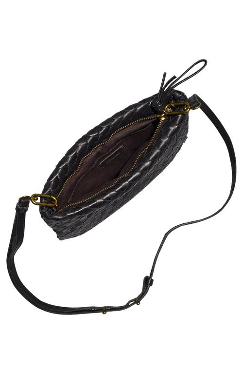 Madewell Puffy Woven Crossbody Bag In True Black