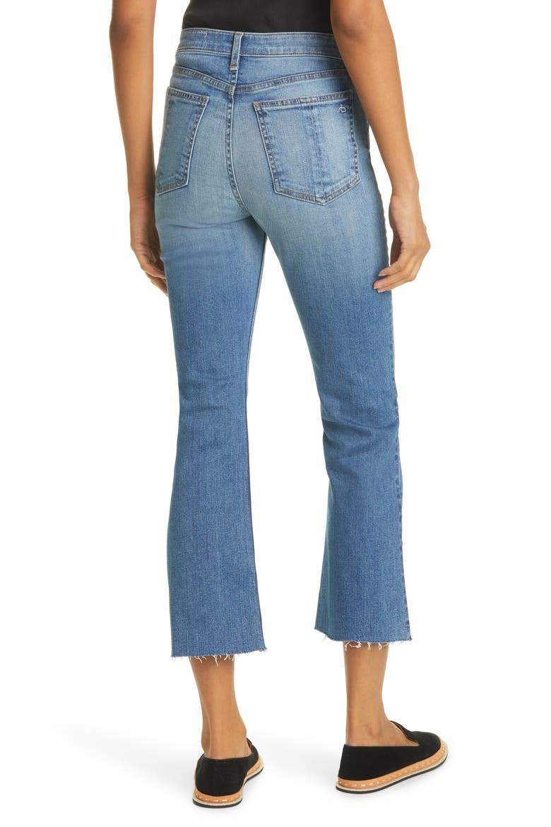Nina High Waist Crop Flare Jeans, Alternate, color, CLN MARIE
