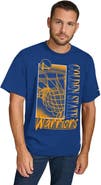 TOMMY JEANS Men's Tommy Jeans Royal Golden State Warriors Noah Swish T-Shirt