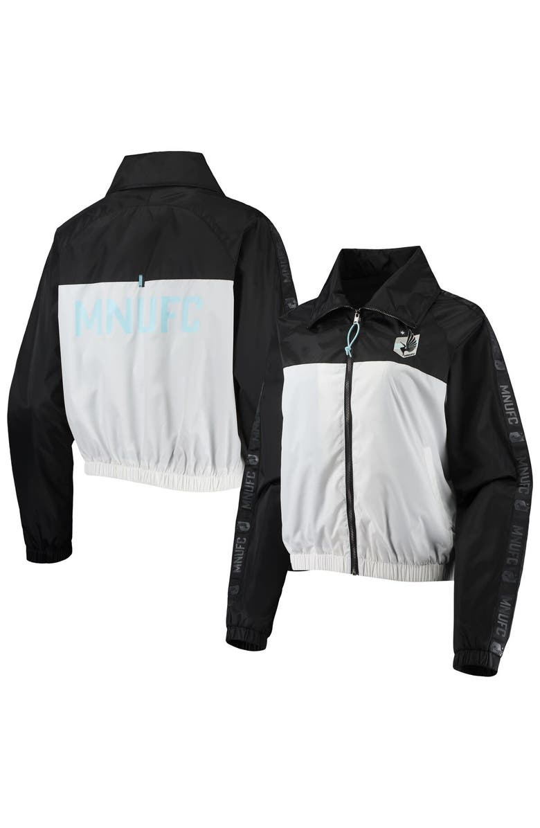 THE WILD COLLECTIVE Women's The Wild Collective Black Minnesota United FC Anthem Full-Zip Jacket, Main, color, 