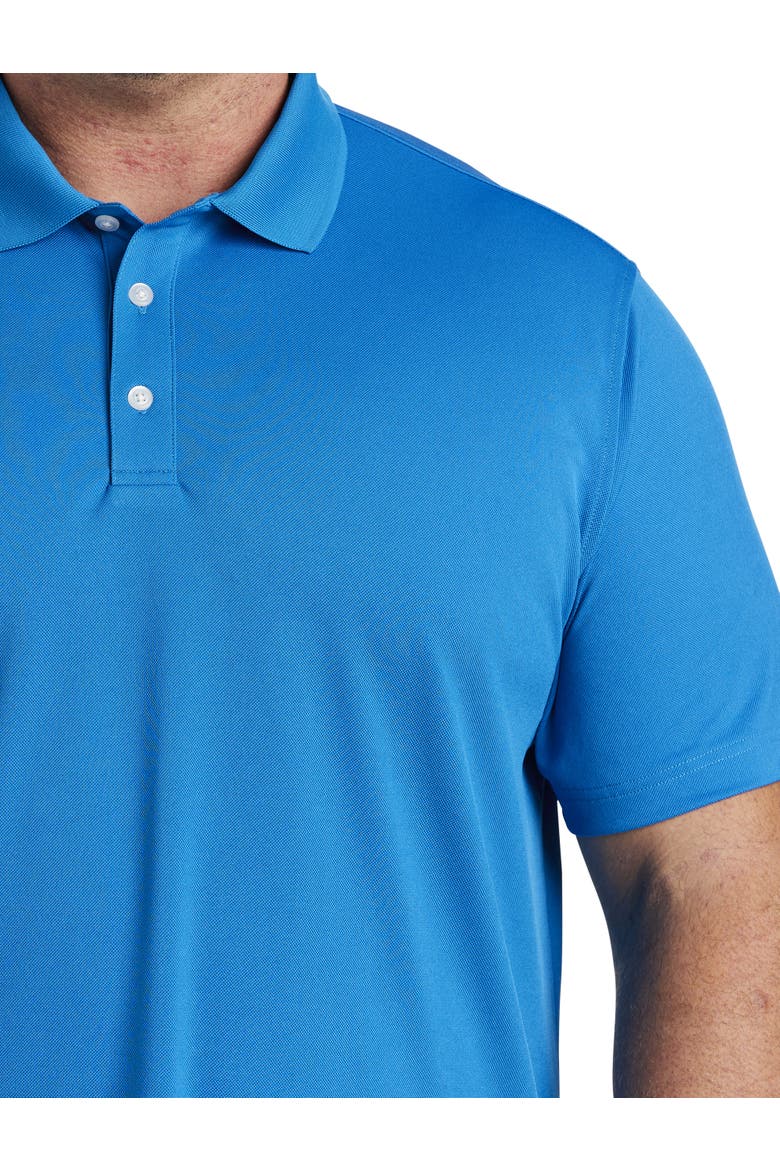 Big & Tall Solid Golf Polo Shirt, Alternate, color, BLUE