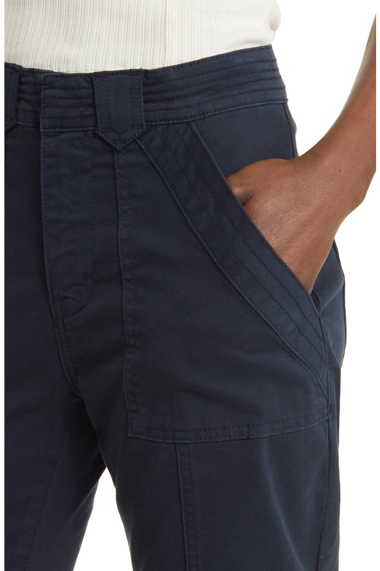 Trapunto Button Tab Cuff Pants, Alternate, color, WASHED NAVY