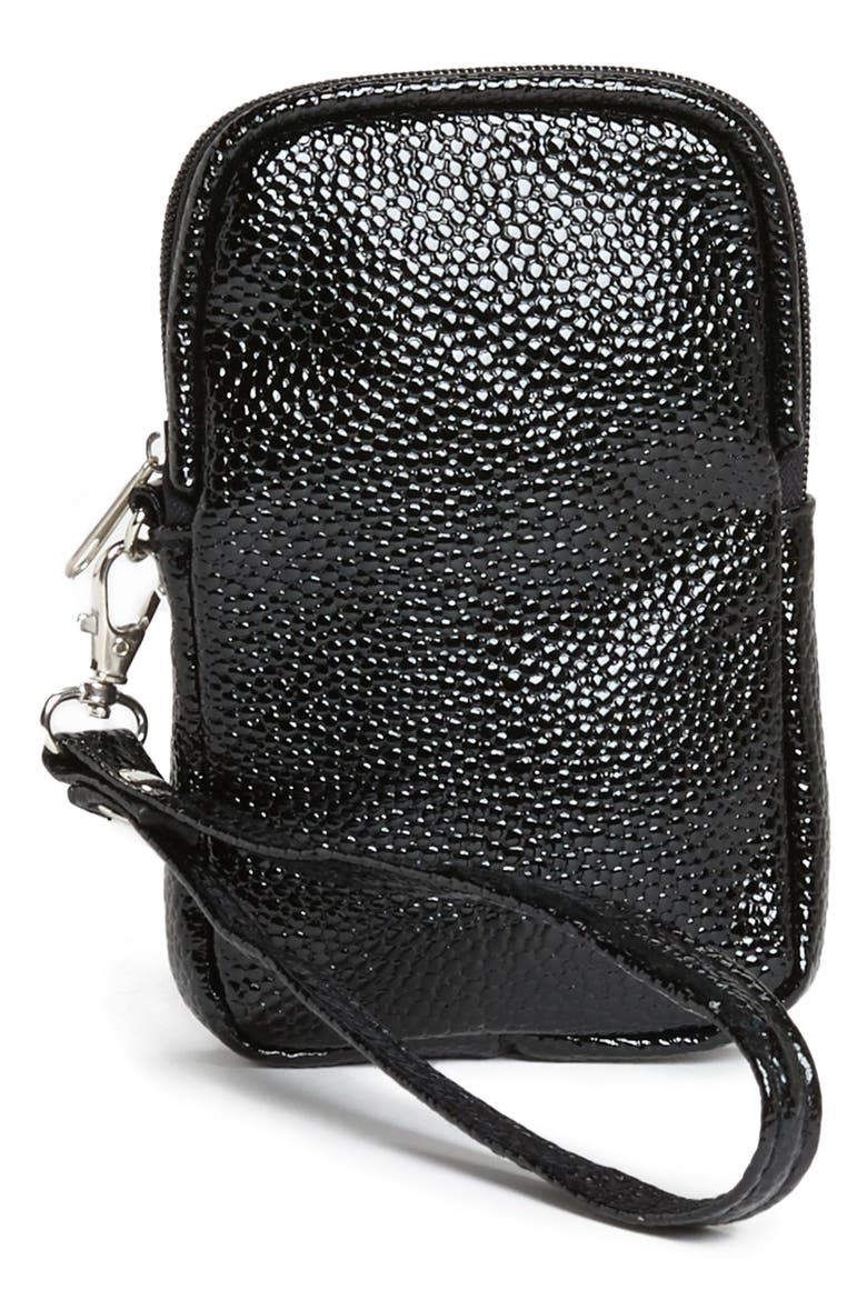 Capelli of New York Phone Wristlet, Main, color, BLACK